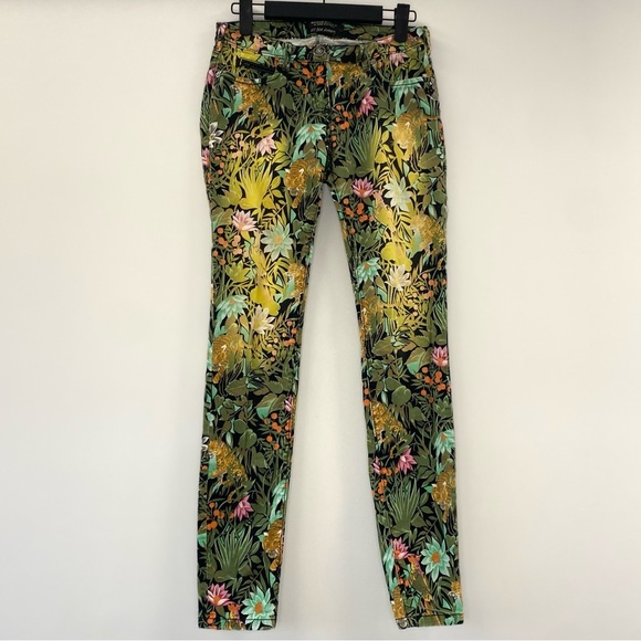 Scotch & Soda Maison Scotch Les Bon Vivants Jungle Print Tapered Jeans exotic lo - Picture 2 of 14